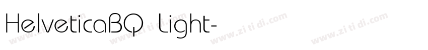 HelveticaBQ Light字体转换